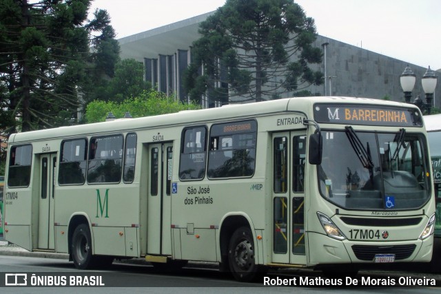 Auto Viação São José dos Pinhais 17M04 na cidade de Curitiba, Paraná, Brasil, por Robert Matheus De Morais Oliveira. Número da foto: #12702611.