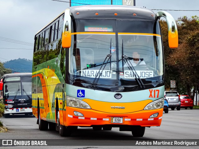 Transportes Naranjo X17 na cidade de Mata Redonda, San José, San José, Costa Rica, por Andrés Martínez Rodríguez. Número da foto: #12706173.
