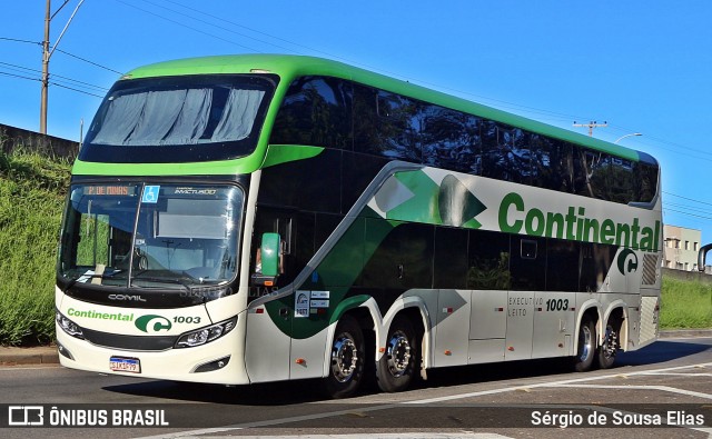 Viação Continental de Transportes 1003 na cidade de Campinas, São Paulo, Brasil, por Sérgio de Sousa Elias. Número da foto: #12704650.
