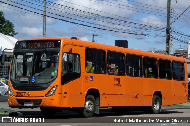 Transporte Coletivo Glória BI027 na cidade de Curitiba, Paraná, Brasil, por Robert Matheus De Morais Oliveira. Número da foto: #12703983.
