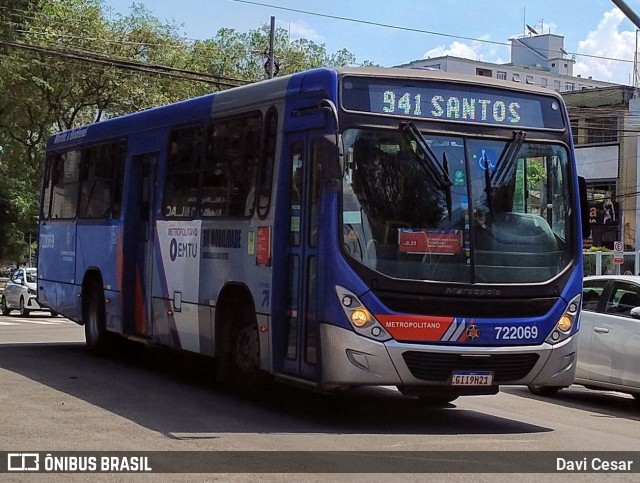 BR Mobilidade Baixada Santista 722069 na cidade de Santos, São Paulo, Brasil, por Davi Cesar. Número da foto: #12703365.