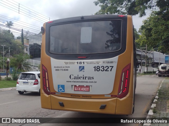 Viação Cidade de Caieiras 18327 na cidade de Caieiras, São Paulo, Brasil, por Rafael Lopes de Oliveira. Número da foto: #12703005.