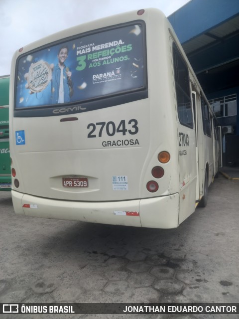 Viação Graciosa 27043 na cidade de Guaratuba, Paraná, Brasil, por JONATHAN EDUARDO CANTOR. Número da foto: #12705635.