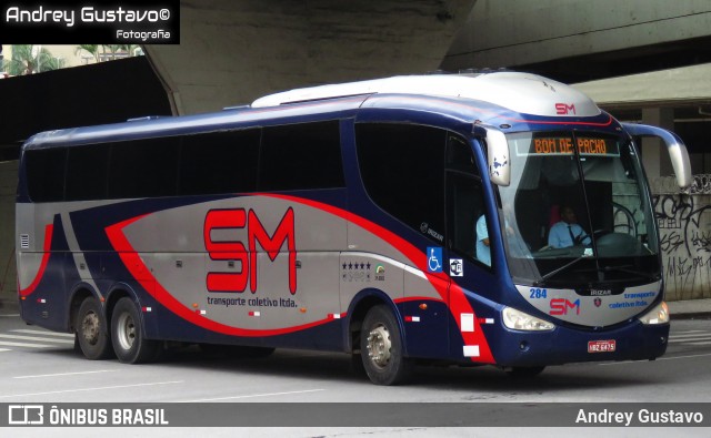 Transporte Coletivo Santa Maria 284 na cidade de Belo Horizonte, Minas Gerais, Brasil, por Andrey Gustavo. Número da foto: #12705770.