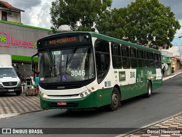 Expresso Caribus Transportes 3046 na cidade de Cuiabá, Mato Grosso, Brasil, por Daniel Henrique. Número da foto: #12702583.