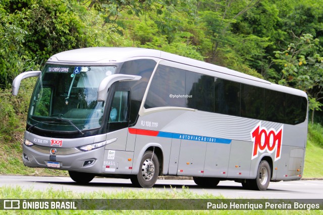Auto Viação 1001 RJ 108.1119 na cidade de Piraí, Rio de Janeiro, Brasil, por Paulo Henrique Pereira Borges. Número da foto: #12708778.