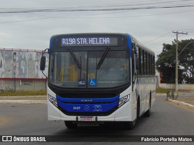 ATT - Atlântico Transportes e Turismo - Vitória da Conquista 2457 na cidade de Vitória da Conquista, Bahia, Brasil, por Fabrício Portella Matos. Número da foto: #12707958.