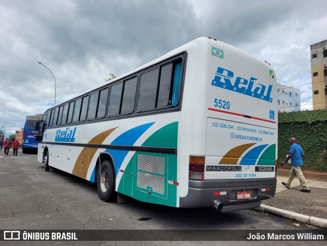 Reial Turismo 5520 na cidade de Aparecida, São Paulo, Brasil, por João Marcos William. Número da foto: #12707969.