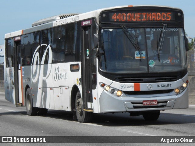Transportes Blanco RJ 136.199 na cidade de Nova Iguaçu, Rio de Janeiro, Brasil, por Augusto César. Número da foto: #12709233.