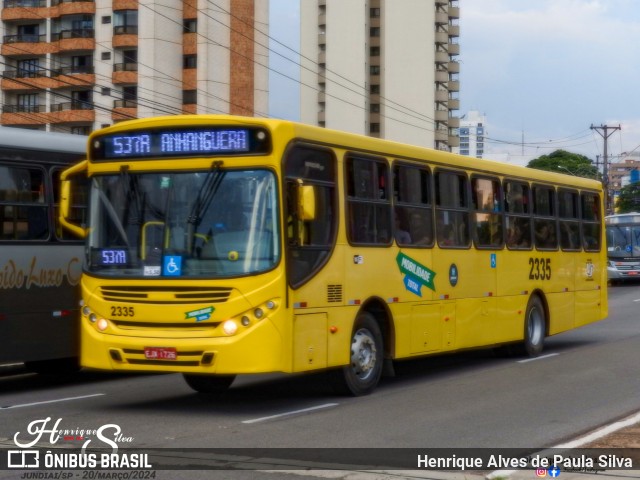 Viação Jundiaiense 2301 na cidade de Jundiaí, São Paulo, Brasil, por Henrique Alves de Paula Silva. Número da foto: #12706404.