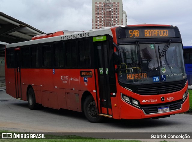 Transportes Vila Isabel A27612 na cidade de Rio de Janeiro, Rio de Janeiro, Brasil, por Gabriel Conceição. Número da foto: #12706846.