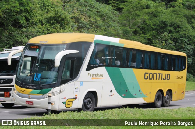 Empresa Gontijo de Transportes 18325 na cidade de Piraí, Rio de Janeiro, Brasil, por Paulo Henrique Pereira Borges. Número da foto: #12708766.