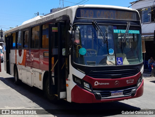 Auto Viação Palmares D17158 na cidade de Rio de Janeiro, Rio de Janeiro, Brasil, por Gabriel Conceição. Número da foto: #12706837.