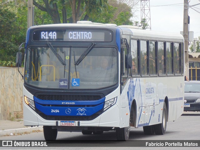 ATT - Atlântico Transportes e Turismo - Vitória da Conquista 2454 na cidade de Vitória da Conquista, Bahia, Brasil, por Fabrício Portella Matos. Número da foto: #12707966.