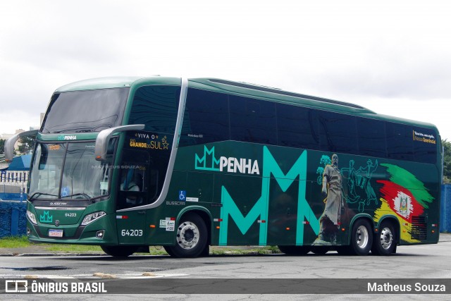 Empresa de Ônibus Nossa Senhora da Penha 64203 na cidade de São Paulo, São Paulo, Brasil, por Matheus Souza. Número da foto: #12709329.