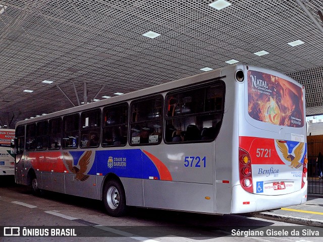 BBTT - Benfica Barueri Transporte e Turismo 5721 na cidade de Barueri, São Paulo, Brasil, por Sérgiane Gisele da Silva. Número da foto: #12708894.
