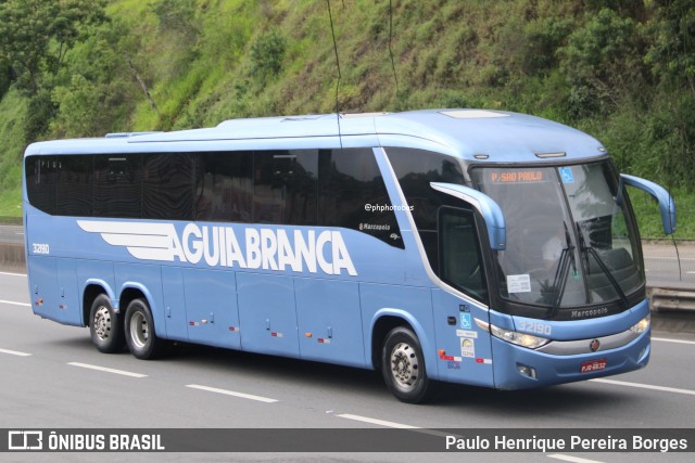 Viação Águia Branca 32190 na cidade de Piraí, Rio de Janeiro, Brasil, por Paulo Henrique Pereira Borges. Número da foto: #12708907.