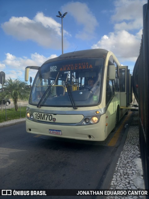 Araucária Transportes Coletivos 19M70 na cidade de Curitiba, Paraná, Brasil, por JONATHAN EDUARDO CANTOR. Número da foto: #12707264.