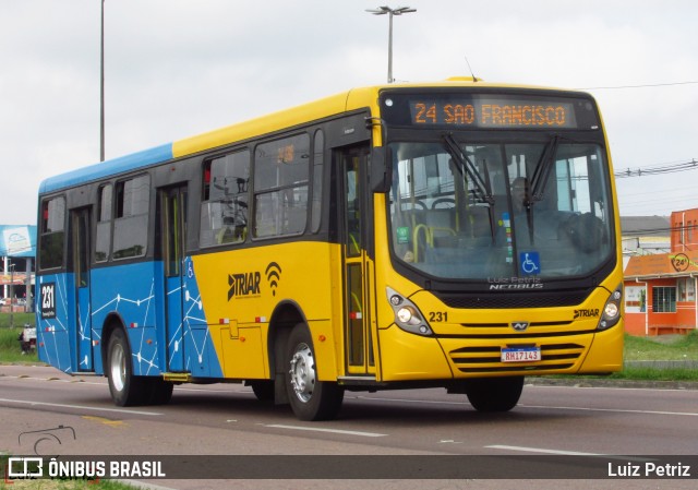 Francovig Transportes Coletivos 231 na cidade de Araucária, Paraná, Brasil, por Luiz Petriz. Número da foto: #12707142.