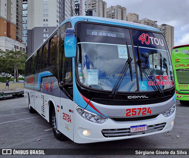Viação Oliveira 25724 na cidade de Barueri, São Paulo, Brasil, por Sérgiane Gisele da Silva. Número da foto: #12706445.