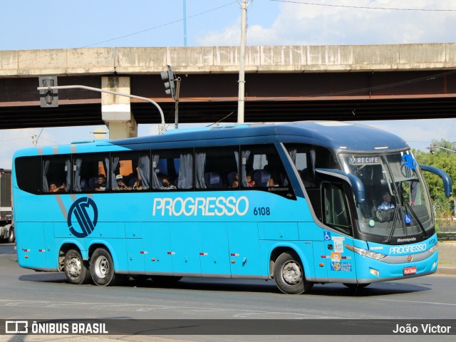 Auto Viação Progresso 6108 na cidade de Teresina, Piauí, Brasil, por João Victor. Número da foto: #12708592.