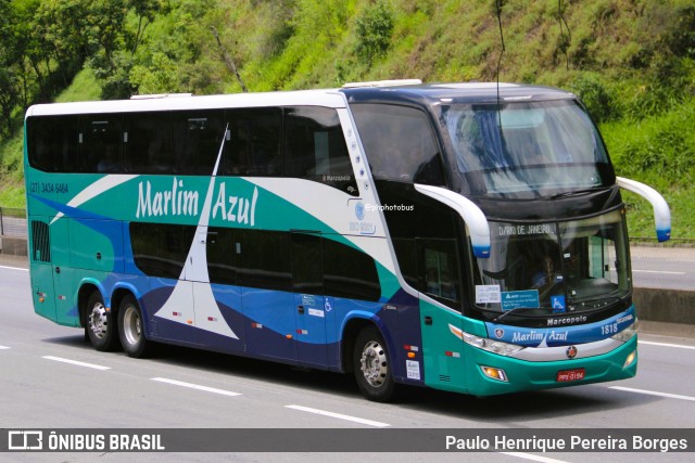 Marlim Azul Turismo 1818 na cidade de Piraí, Rio de Janeiro, Brasil, por Paulo Henrique Pereira Borges. Número da foto: #12708939.