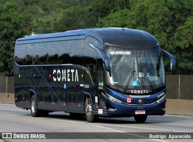 Viação Cometa 724504 na cidade de Aparecida, São Paulo, Brasil, por Rodrigo  Aparecido. Número da foto: #12707763.