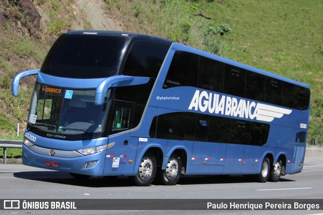 Viação Águia Branca 50200 na cidade de Piraí, Rio de Janeiro, Brasil, por Paulo Henrique Pereira Borges. Número da foto: #12709950.