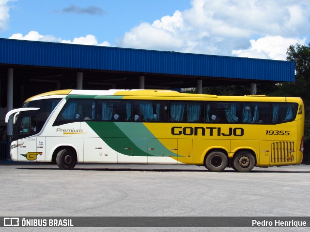 Empresa Gontijo de Transportes 19355 na cidade de Nova Serrana, Minas Gerais, Brasil, por Pedro Henrique. Número da foto: #12710033.