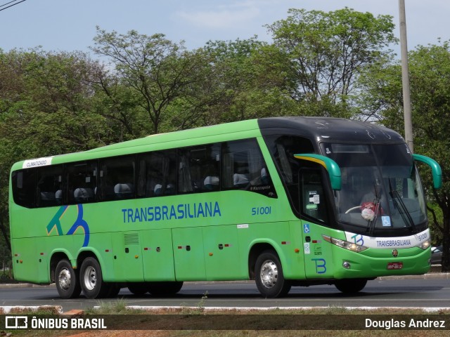 Transbrasiliana Transportes e Turismo 51001 na cidade de Brasília, Distrito Federal, Brasil, por Douglas Andrez. Número da foto: #12710208.