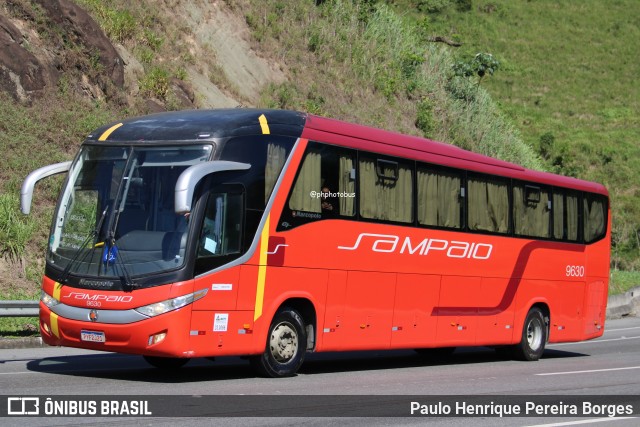 Viação Sampaio 9630 na cidade de Piraí, Rio de Janeiro, Brasil, por Paulo Henrique Pereira Borges. Número da foto: #12709933.