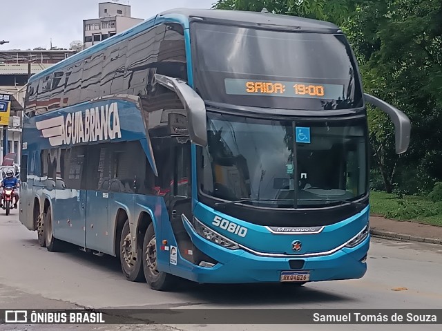 Viação Águia Branca 50810 na cidade de Ponte Nova, Minas Gerais, Brasil, por Samuel Tomás de Souza. Número da foto: #12711263.
