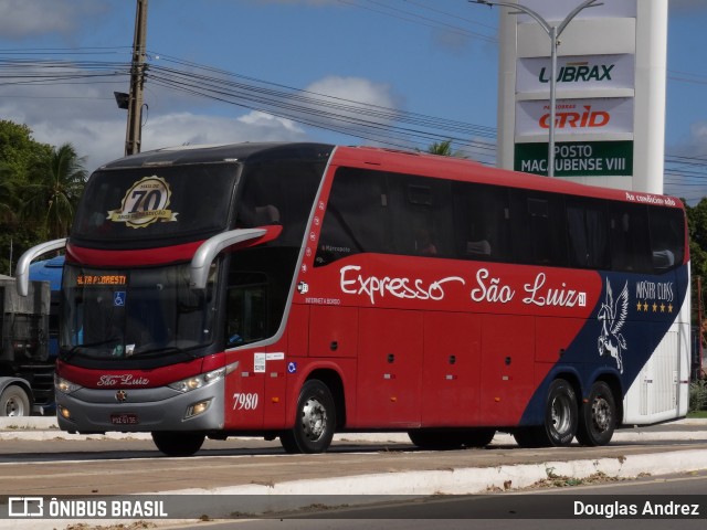 Expresso São Luiz 7980 na cidade de Barreiras, Bahia, Brasil, por Douglas Andrez. Número da foto: #12710182.