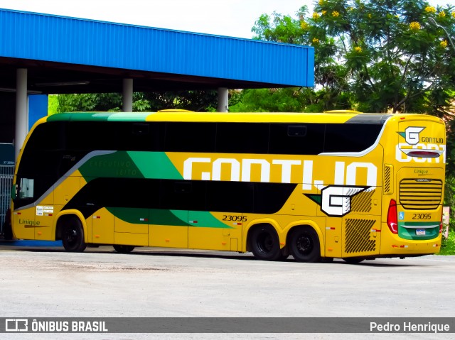 Empresa Gontijo de Transportes 23095 na cidade de Nova Serrana, Minas Gerais, Brasil, por Pedro Henrique. Número da foto: #12709718.