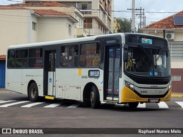 Pontual Sul Transporte e Turismo 6450 na cidade de Botucatu, São Paulo, Brasil, por Raphael Nunes Melo. Número da foto: #12710148.