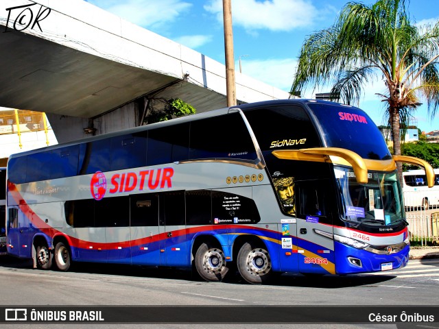 Sidtur 2464 na cidade de Belo Horizonte, Minas Gerais, Brasil, por César Ônibus. Número da foto: #12710541.