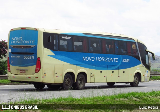 Viação Novo Horizonte 500811 na cidade de Itatiaia, Rio de Janeiro, Brasil, por Luiz Petriz. Número da foto: #12709513.