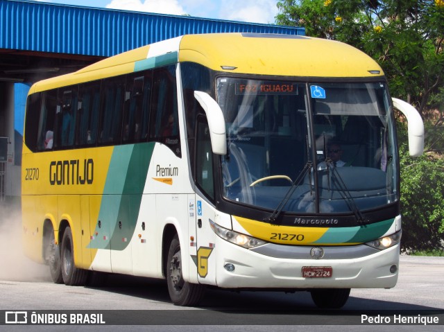 Empresa Gontijo de Transportes 21270 na cidade de Nova Serrana, Minas Gerais, Brasil, por Pedro Henrique. Número da foto: #12710051.