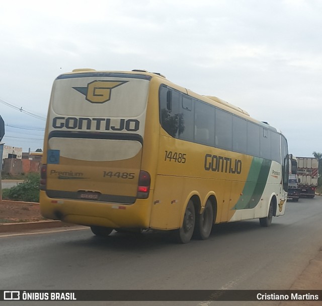 Empresa Gontijo de Transportes 14485 na cidade de Montes Claros, Minas Gerais, Brasil, por Cristiano Martins. Número da foto: #12710991.