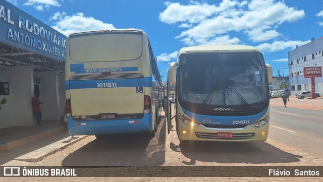 Viação Novo Horizonte 524911 na cidade de Barra da Estiva, Bahia, Brasil, por Flávio  Santos. Número da foto: #12711261.