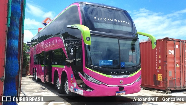 Viação Garcia 86019 na cidade de Balneário Camboriú, Santa Catarina, Brasil, por Alexandre F.  Gonçalves. Número da foto: #12710511.