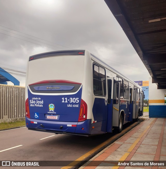 Auto Viação São José dos Pinhais 11-305 na cidade de São José dos Pinhais, Paraná, Brasil, por Andre Santos de Moraes. Número da foto: #12710837.