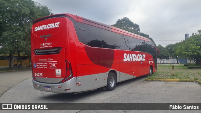 Viação Santa Cruz 34223 na cidade de São Paulo, São Paulo, Brasil, por Fábio Santos. Número da foto: #12710110.