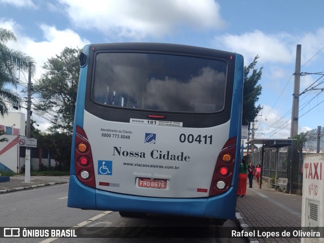 Viação Cidade de Caieiras 00411 na cidade de Franco da Rocha, São Paulo, Brasil, por Rafael Lopes de Oliveira. Número da foto: #12712118.