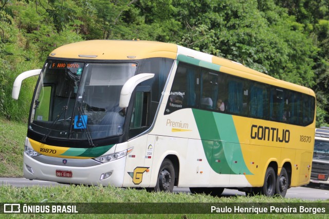 Empresa Gontijo de Transportes 18870 na cidade de Piraí, Rio de Janeiro, Brasil, por Paulo Henrique Pereira Borges. Número da foto: #12712965.