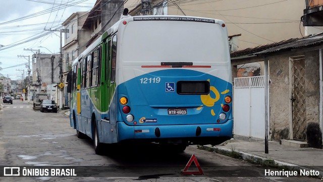 Viação Praia Sol 12119 na cidade de Vila Velha, Espírito Santo, Brasil, por Henrique Netto. Número da foto: #12711853.