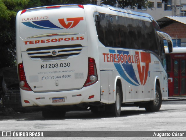 Viação Teresópolis RJ 203.030 na cidade de Teresópolis, Rio de Janeiro, Brasil, por Augusto César. Número da foto: #12712382.