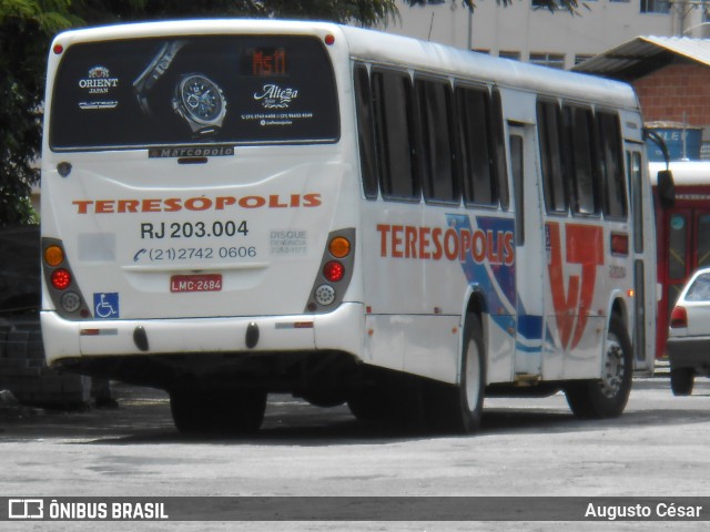 Viação Teresópolis RJ 203.004 na cidade de Teresópolis, Rio de Janeiro, Brasil, por Augusto César. Número da foto: #12712365.