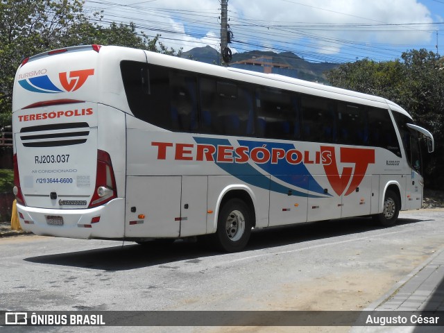 Viação Teresópolis RJ 203.037 na cidade de Teresópolis, Rio de Janeiro, Brasil, por Augusto César. Número da foto: #12712411.