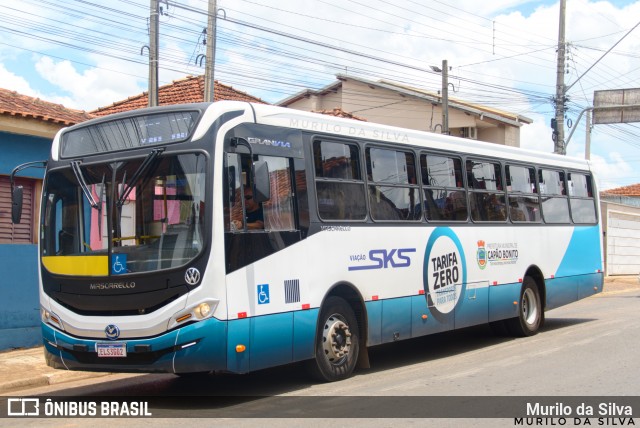 Viação SKS ELS3G02 na cidade de Capão Bonito, São Paulo, Brasil, por Murilo da Silva. Número da foto: #12711951.